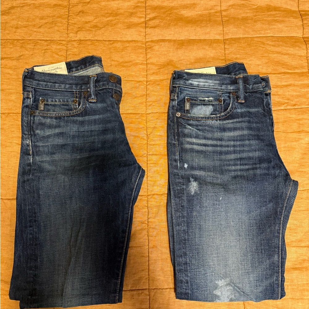 2x NWOT A&F Jeans 28x30